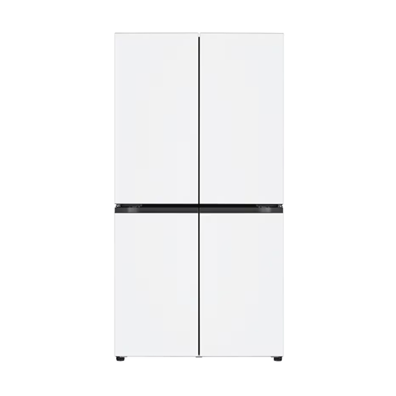 LG 디오스 오브제컬렉션 STEM 베이직 퓨어프레쉬 냉장고 (메탈) 에센스화이트 860L (프리미엄 케어)
