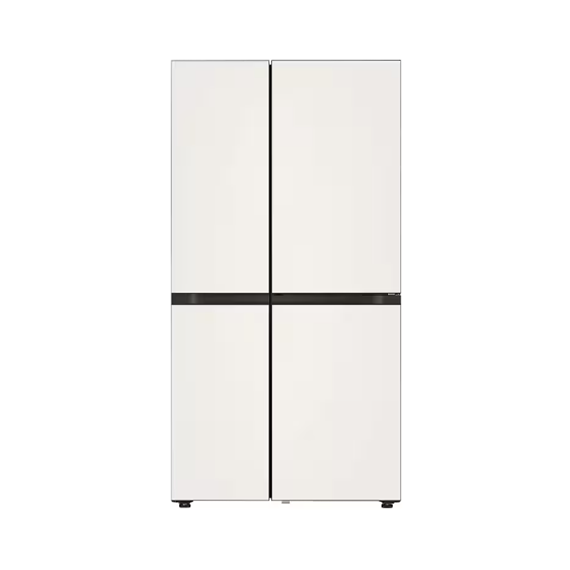 LG 디오스 오브제컬렉션 STEM 베이직 냉장고 상냉장 퓨어프레쉬 (글라스) 베이지 827L (프리미엄 케어)