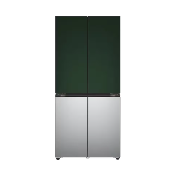 LG 상냉장 냉장고 Fit&Max 504L 그린 실버 (스테인리스) (스탠다드 케어)