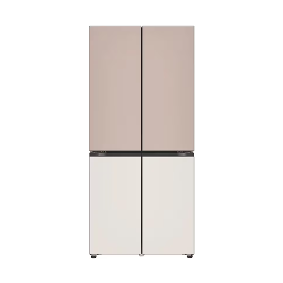 LG 상냉장 냉장고 Fit&Max 504L 아몬드 토프 (글라스) (스탠다드 케어)