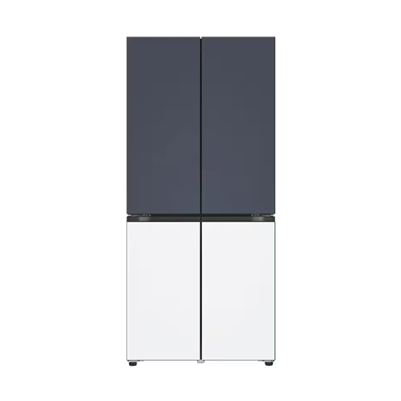 LG 상냉장 냉장고 Fit&Max 504L 네이비 화이트 (메탈) (스탠다드 케어)