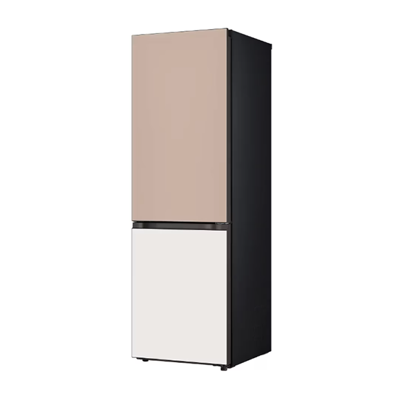 LG 모던엣지 2도어 냉장고 344L 클레이브라운 베이지 (글라스) (스탠다드 케어)
