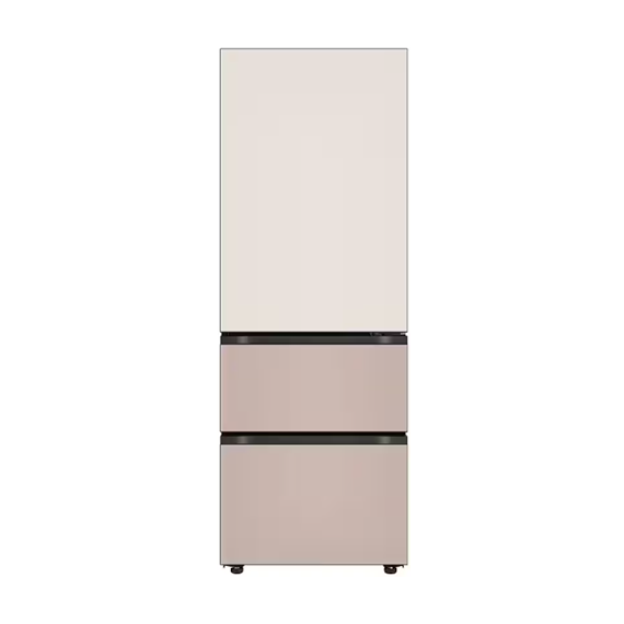 LG 디오스 오브제컬렉션 김치냉장고 AI 김치톡톡 스탠드 Fit & Max 324L 토프 아몬드 (글라스) (스탠다드 케어)