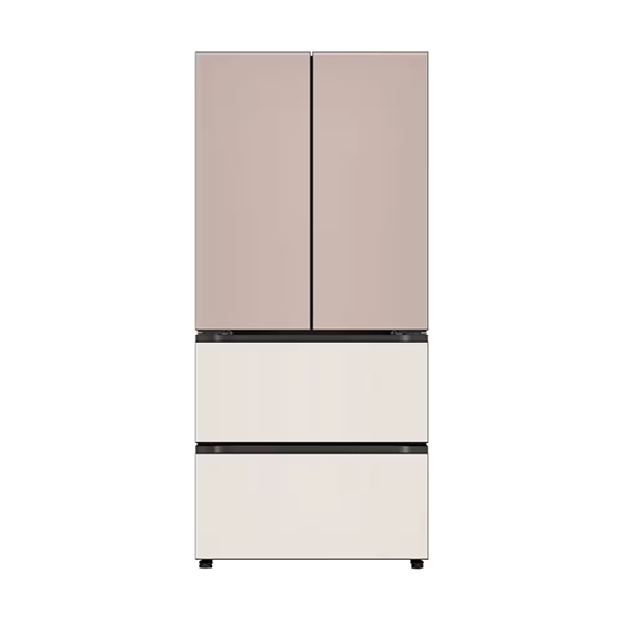 LG 디오스 오브제컬렉션 김치냉장고 AI 김치톡톡 스탠드 Fit & Max 480L 아몬드 토프 (글라스) (스탠다드 케어)