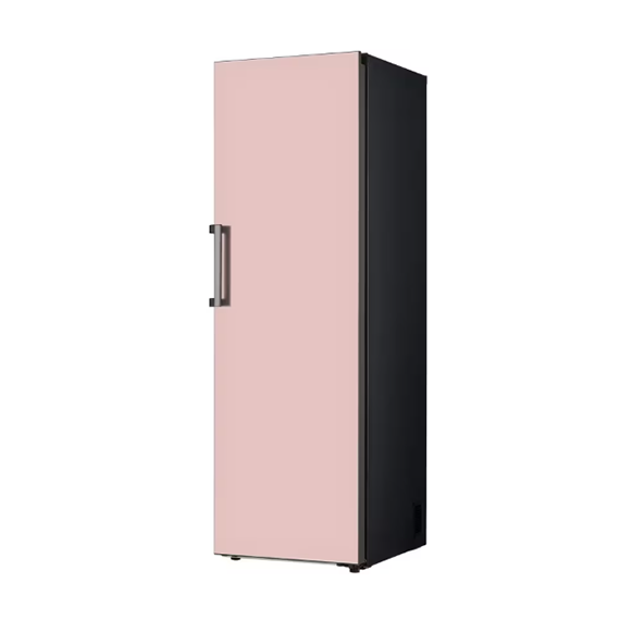 LG 오브제컬렉션 컨버터블 냉장전용고 384L 핑크 (글라스) (스탠다드 케어)